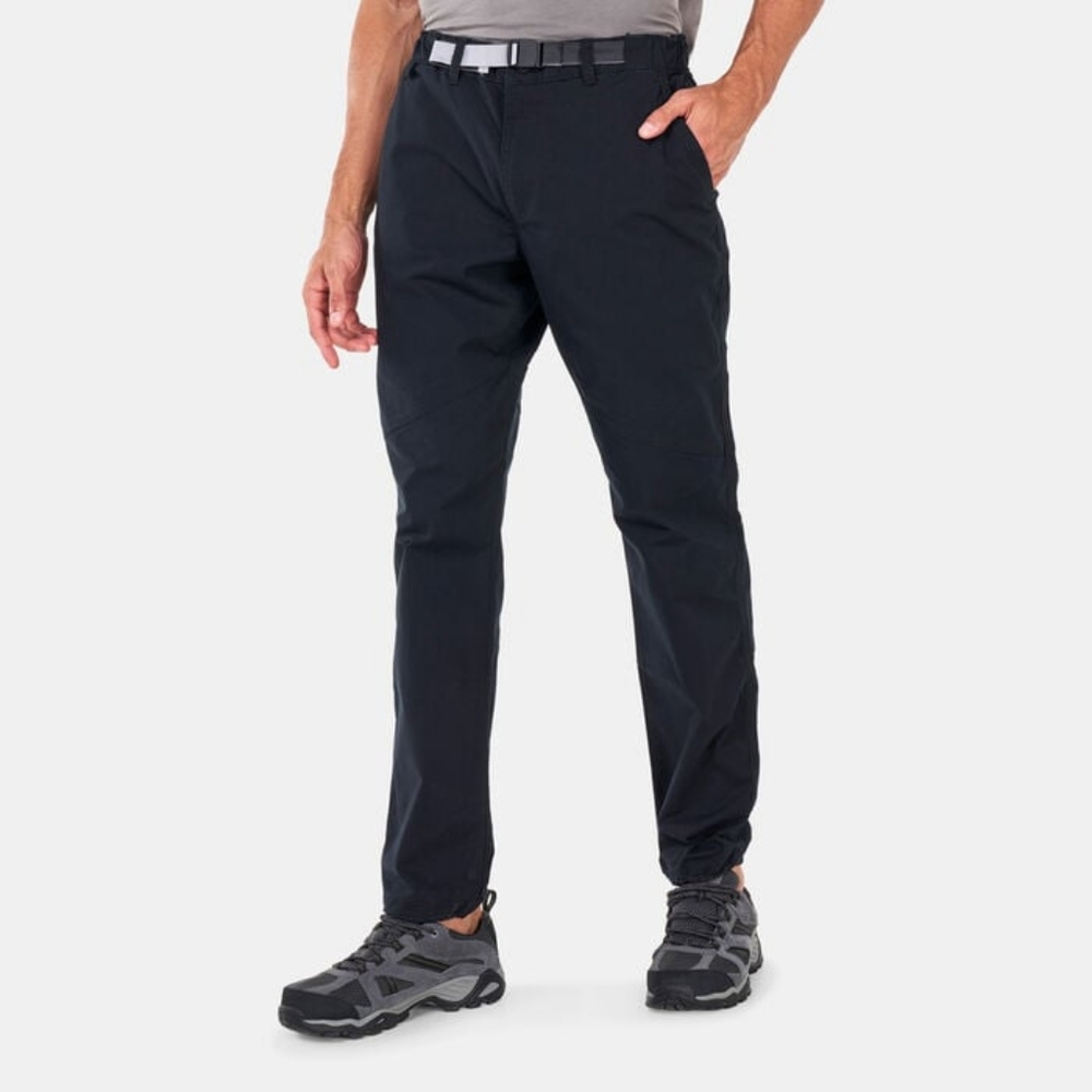 COLUMBIA 'Wallowa' Black Belted Stretch Knit Canvas Hiking Pants - Size 52W